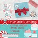 Peppermint Christmas Gift Tags &amp; Stickers Instant Download Print and ...