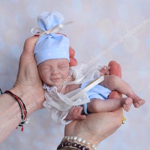 REBORN SILICONE Full Body Silicone Baby doll 8&quot; boy or girl