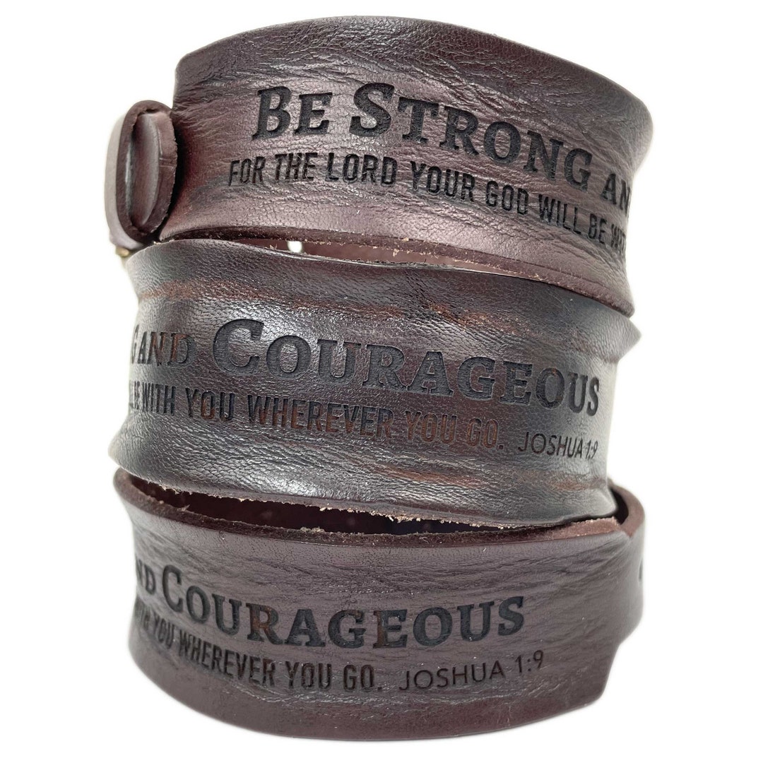 Be Strong And Courageous Bangle - TJ 30A PREORDER