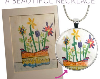 Custom Photo Pendant Necklace: Personalized Family, Pet Keepsake