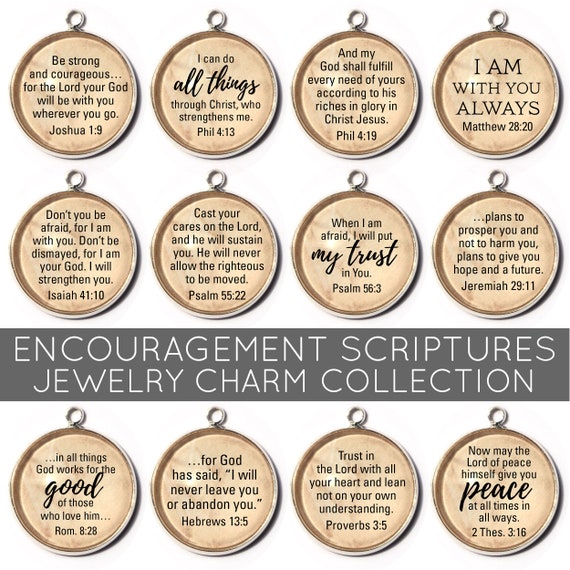 Bible verse charms for jewelry making deals