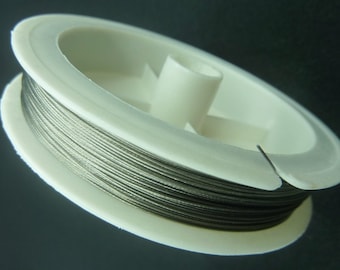 50m Spool Stainless Tiger Tail Beading Wire 0.45mm Silver or Gold FREE POST