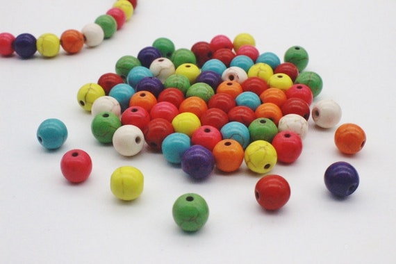15 pce Colour Mix Synthetic Howlite Gemstone Fish Beads 25mm x 12mm