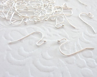 Hook Ear Wires 30 Sets for creating your own earrings Silver or Gold Tone FREE POST