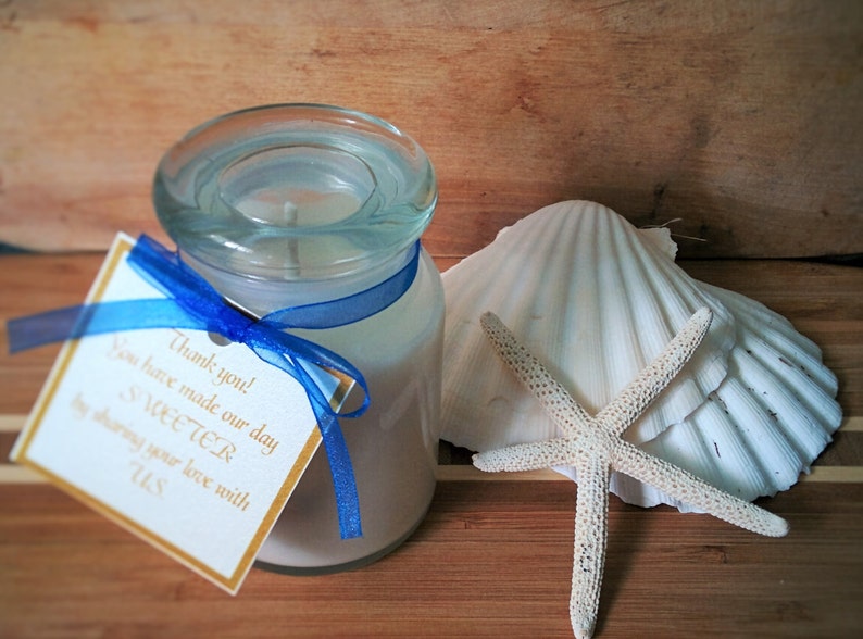 Wedding Favors Seashell Candle Scented Soy Wax Candle Party Etsy