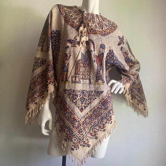 Blockprint Tapestry Pullover - image 1