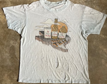 1970s Shiner Bock Texas Trio Ghost Tshirt Single Stitch