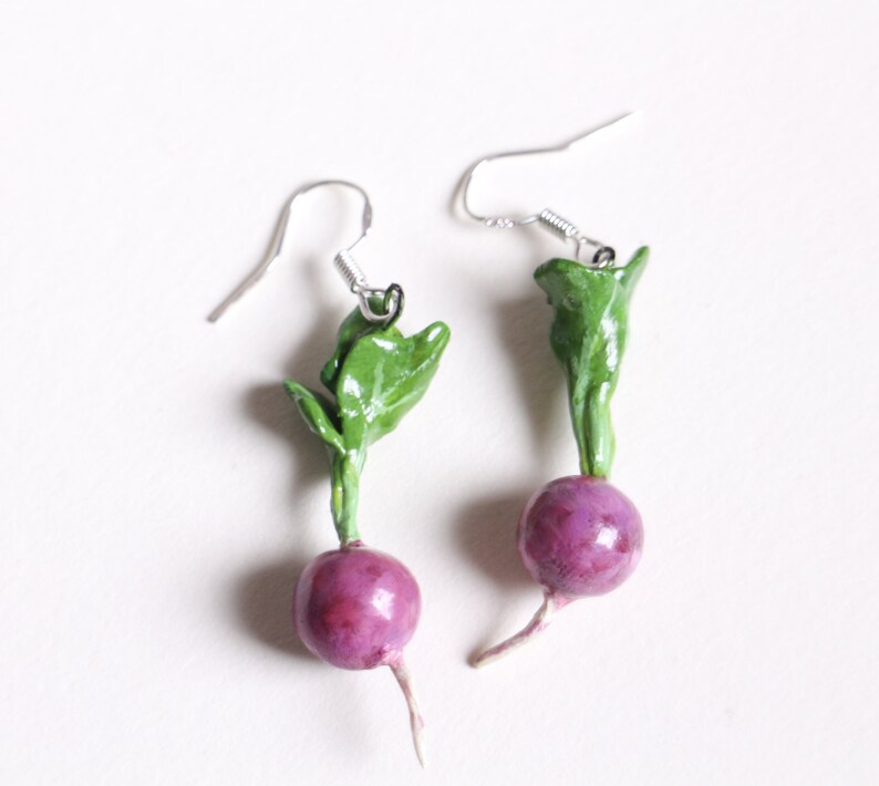Radish Earrings 925 Sterling Silver Finish Choose From 3 Etsy