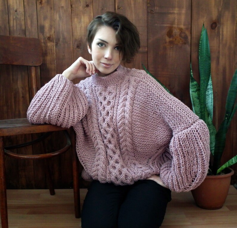 plus size chunky knit sweater
