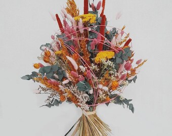 FRI-Collection XL Dried Flower Bouquet – Colorful, Sustainable & Handmade