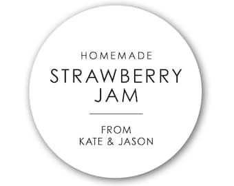Jam Labels, Canning Stickers, Jam labels, Jelly Labels, Honey Labels, Made with love, Modern, 1.5 inch, 2 inch or 2.5 inch available.
