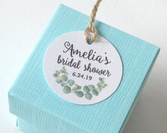 Bruids douche, Baby douche ronde White Label Tags - aangepaste gunst codes, Hang Tags, Gift Tags - 1,5 inch of 2 inch tag beschikbaar