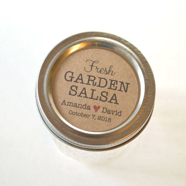 2" Runde Aufkleber Etiketten - Salsa Label, Tomate Sauce Label, Selbstgemachter Geschenkaufkleber, Dosenetikett