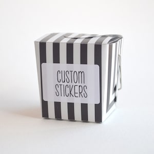 50 Glossy 1 x 1.5 Rectangle Sticker Label Tags - Custom Sticker Printing