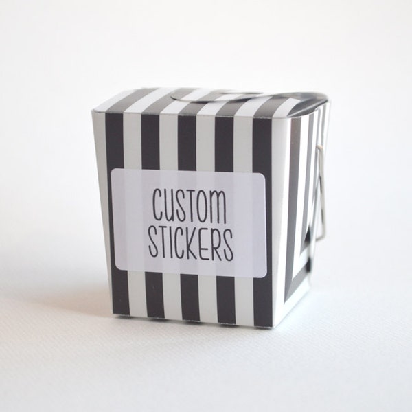 50 Glänzende 1 x 1,5 Rechteck Sticker Etiketten Etiketten - Benutzerdefinierter Stickerdruck