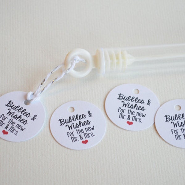 Wedding Bubble Tags Etsy