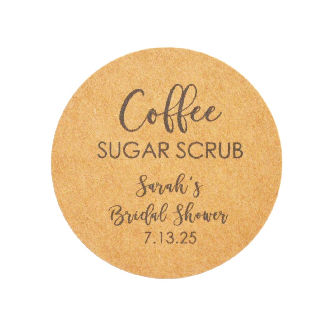 Kraft Brown 1.5 Inch or 2 Inch, Round Sticker Label Tags - Custom ...
