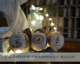 Palle di  natale primitive  schema digitale pdf