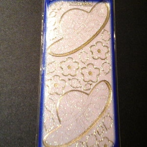 Starform sticker transparent glitter gold hats 3189tgg