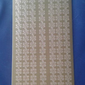 Starform gold snowflake border stickers 973gg