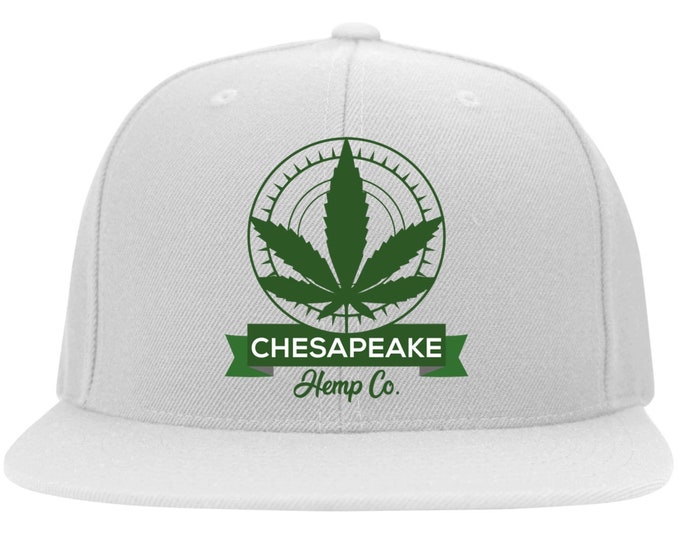 Chesapeake Bay Hemp  Flat Bill Twill Flexfit Cap