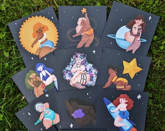 Outer Space Pin-Up Girl Print Pack