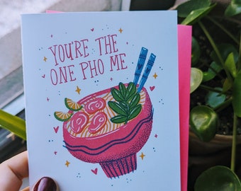 You're The One Pho Me Valentinstag Karte