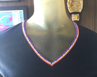 Vintage Black Tommy Jeans Rainbow Collar Trim Top V-neck - 90s Short Length Medium
