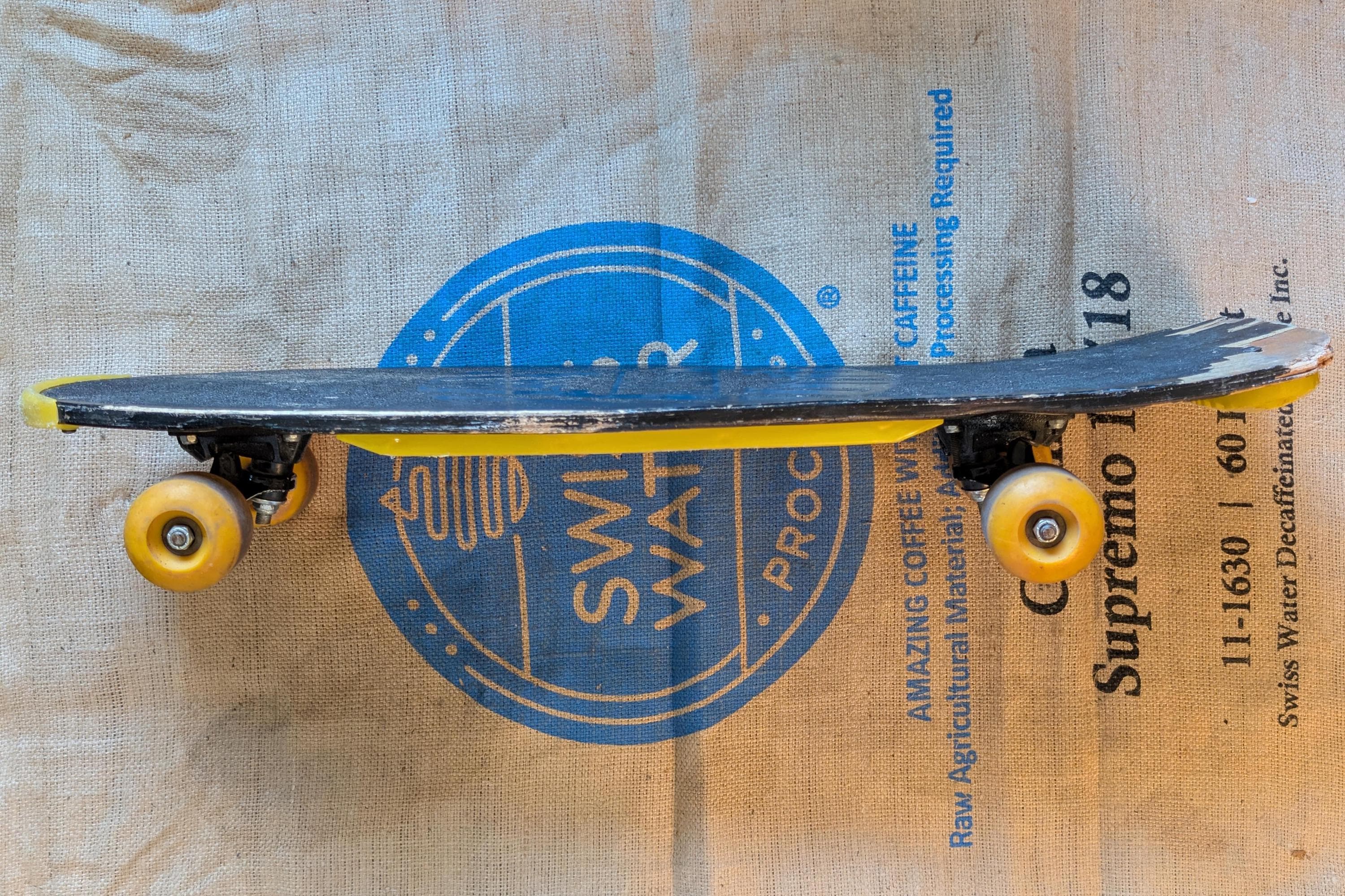 Late 80s Vintage NASH Skateboard N 2 Deep Shark Attack // Bumpers
