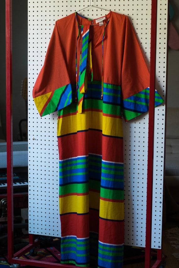 Wild Boho 60s 70s JC Penney LoungeWear Dress Size… - image 3