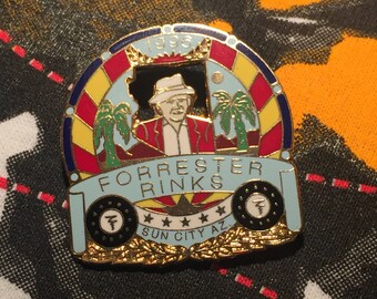 1996 Lawn Bowling Tournament Enamel Pin Forrester Rinks  Sun City, AZ // Unique Niche Kitsch Old Man Nerdy Cool