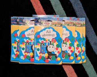 1992 Thomas the tank engine birthday invitations set of 8