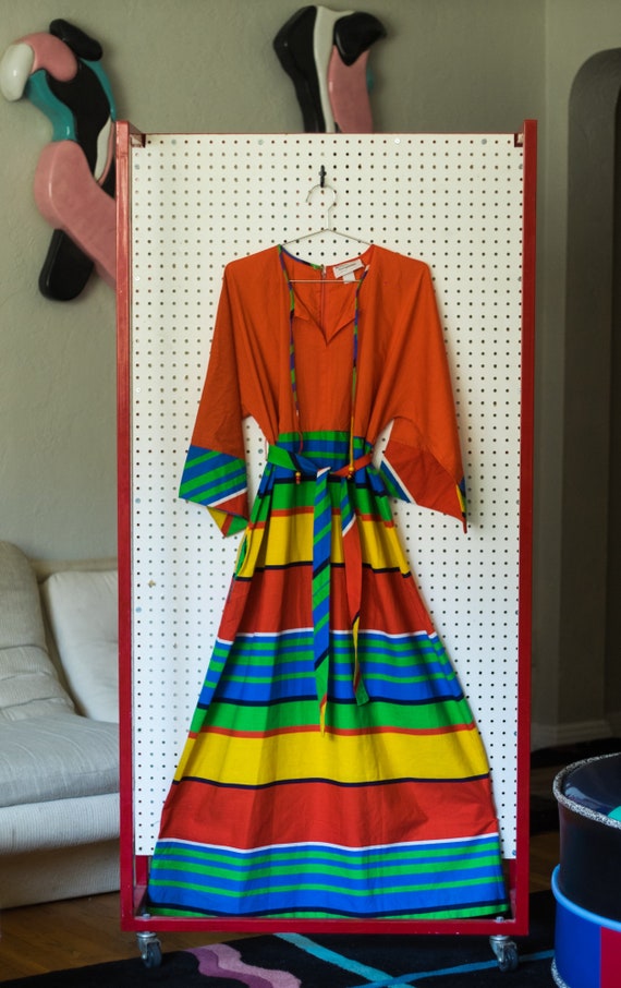 Wild Boho 60s 70s JC Penney LoungeWear Dress Size… - image 2