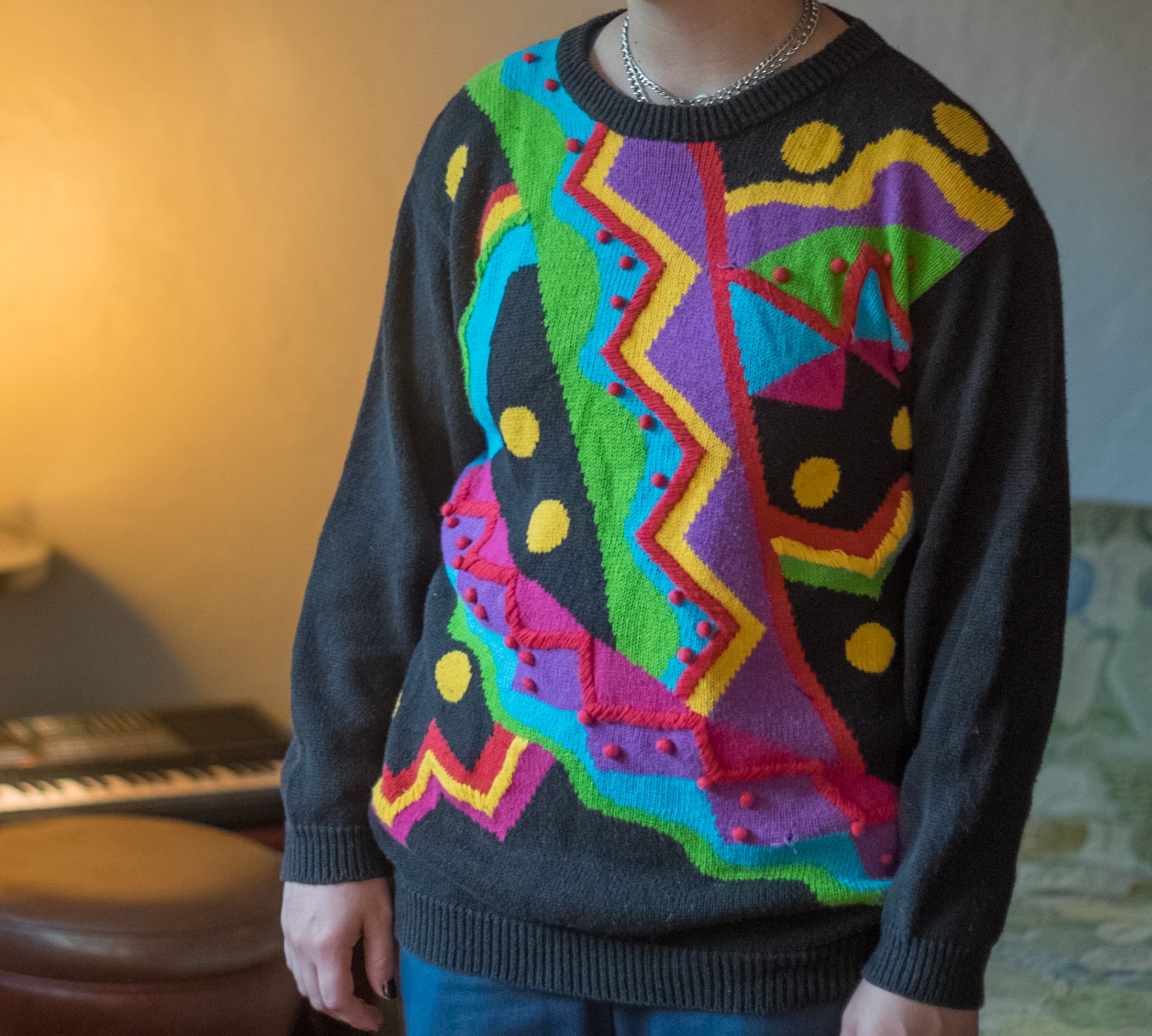 トップス 80s 90s unknown native cotton pullover Vintage 80s/90s Unknown Pullover Sweater L Sportswear Retro