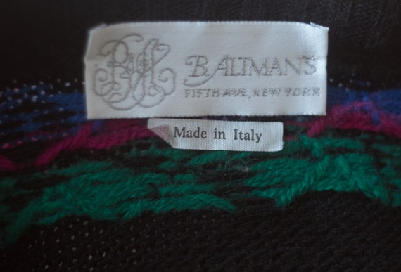 Vintage B. Altman's Knit Floral Sweater Sweater F… - image 4