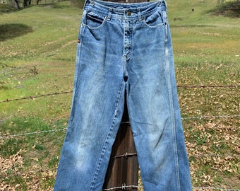 1970s vintage womens high waisted jeans BON JOUR 26 x 28