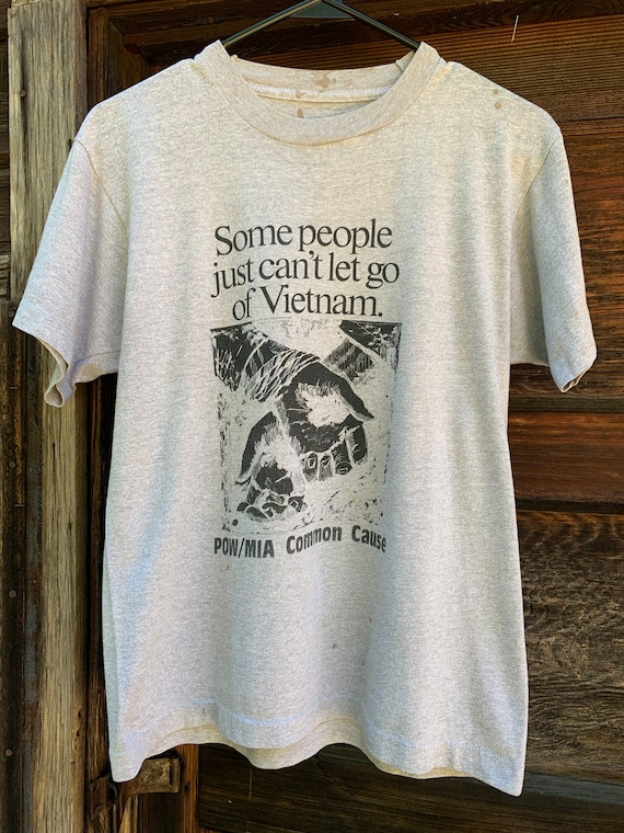 Vintage Tee T Shirt 1987 Pow/Mia Common Cause Vie… - image 1