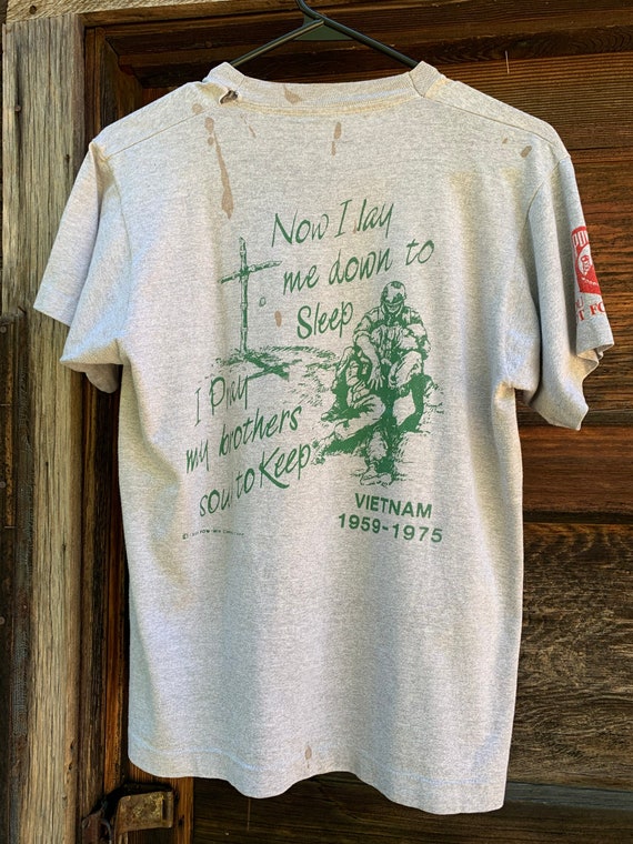 Vintage Tee T Shirt 1987 Pow/Mia Common Cause Vie… - image 2