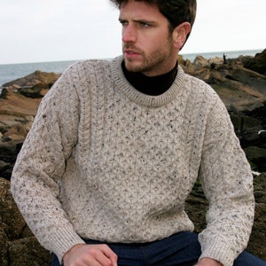 Traditional Aran Sweater Irish Fisherman Sweater100% Soft - Etsy