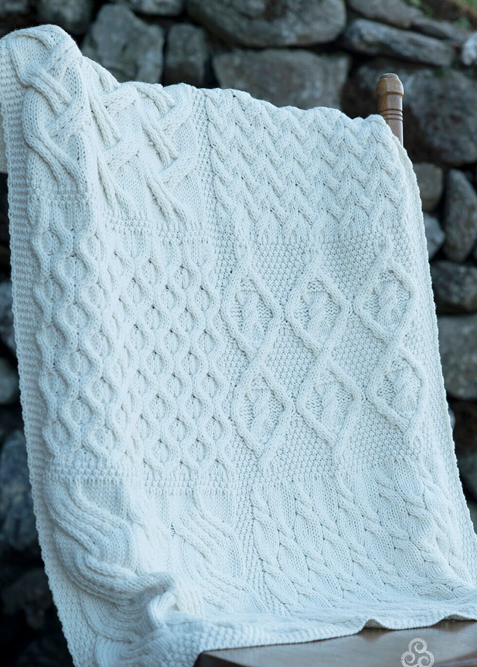 Baby Irish Aran Blanket 100 Merino Wool Etsy Australia