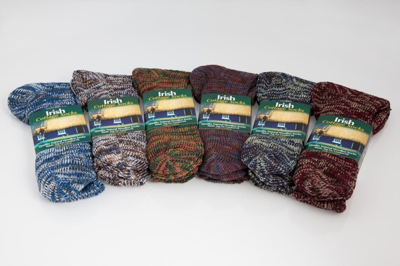 Irish Cottage Socks 100 Natural Irish Wool Women Etsy