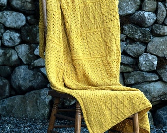 IRISH ARAN BLANKET