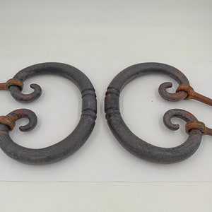 Large Wrought Iron Antique Italian  External Door Knockers