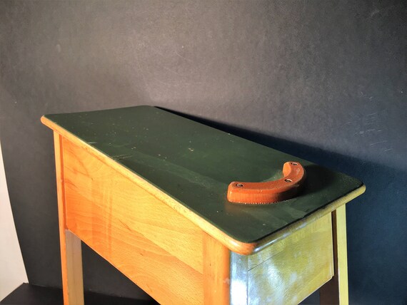 Vintage Italian Maple Wood Shoe Shine Bench Stand Cobblers Etsy