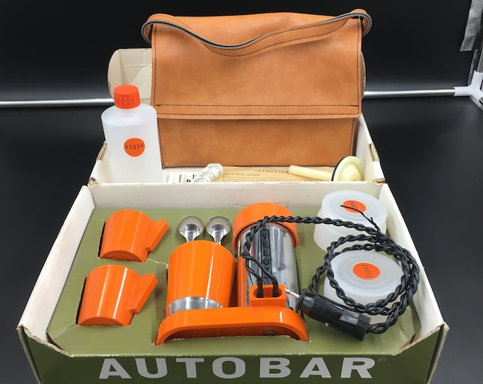 Velox Autobar 12 Volt Espresso Electric Machine Orange New Old Stock