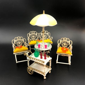 Vintage Dollhouse Doll Swimming Pool Complete Set 1980's