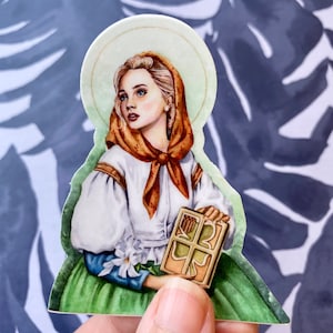 St. Dymphna Catholic vinyl sticker