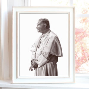 St John Paul II, Pope JPII Katholischer Kunstdruck 5 x 7 &quot;oder 8 x 10&quot; ungerahmt