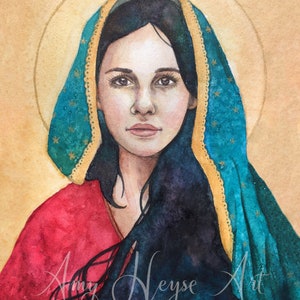 Our Lady of Guadalupe 5x7 or 8x10 fine art print unframed image 6