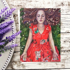 Talitha Koum, little girl arise, contemporary Catholic watercolor fine art print, 5x7 or 8x10 inches unframed